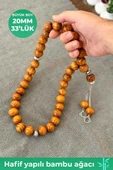 20 MM Dekoratif Amaçlı Bambu Ağacı Tesbih - 3