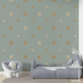 Yıldız Temalı Çocuk Odası Duvar Kağıdı Baskı thumbnail 1