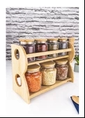 BAMBUM TİER 8 PARÇA 2 KATLI STANDLI BAHARAT SETİ - 1