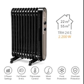 Trotec TRH 24 E Yağlı Radyatör 2200 W 11 Dilim - 2