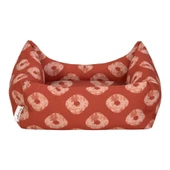 Pet Comfort Uniform Kiss Tarçın-Bej Kedi ve Köpek Yatağı S 50x40cm thumbnail 3