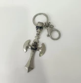 Anahtarlık Kuru Kafa Haç Metal Anahtarlık Araba Anahtar Süsü Çanta Cüzdan Aksesuar thumbnail 3