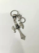 Anahtarlık Kuru Kafa Haç Metal Anahtarlık Araba Anahtar Süsü Çanta Cüzdan Aksesuar thumbnail 2