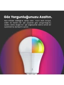 Akıllı Ampul, 9w-titreşimsiz, 16.7 Milyon Renk, Sesli Kontrol, 2 Yıl Garantili - 4