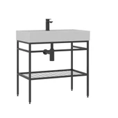 Orka Capetown 80 cm Beyaz Banyo Dolabı Alt Modül ve Lavabo - 1