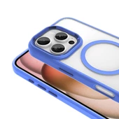 Apple iPhone 16 Pro Kılıf Wireless Şarj Özellikli Redclick Krom Magsafe Silikon Kapak thumbnail 5