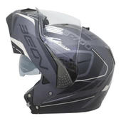 Beon B700 Air Tek Çene Açılır Vizörlü Motosiklet Kaskı Siyah - 2