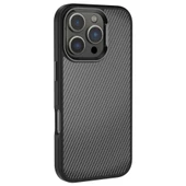 Apple iPhone 16 Pro Kılıf Karbon Fiber Görünümlü Parlak Kamera Çerçeveli Redclick Venus Kapak - 5