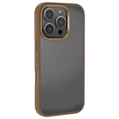 Apple iPhone 16 Pro Kılıf Karbon Fiber Görünümlü Parlak Kamera Çerçeveli Redclick Venus Kapak - 3