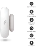 Fonri Akıllı Kablosuz Kapı Pencere Sensörü, Wifi, Mobil Bildirim, Uzaktan Takip, 2 Yıl Garantili, Google Asistan Ve Tuya Destekli - 1