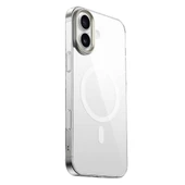 Apple iPhone 16 Kılıf Magsafe Şarj Özellikli Şeffaf Cam Arka Yüzey Redclick G-Glass Kapak thumbnail 3