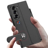 ​Galaxy Z Fold 6 Kılıf Kamera Korumalı Kartlıklı Kalem Bölmeli Redclick Kıpta Marble Drago Kılıf thumbnail 10