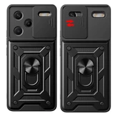 Xiaomi Redmi Note 13 Pro Plus 5G Kılıf Magnetik Standlı Kamera Korumalı Redclick Sürgülü Vega Kapak thumbnail 2