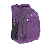 Suya Dayanıklı 4 Bölmeli USB Giriş Aparatlı Tablet Bölmeli Ergonomik Sırt Çantası 2227S-Mor thumbnail 1