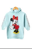 Kız Çocuk Kapşonlu Mini Mouse Tunik  Sweatshirt 4/8 Yaş - 1