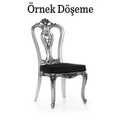 Begonya Sandalye Sert Plastik Gümüş Koltuk Bahçe Balkon Mutfak Yemek Masası Sandalyesi thumbnail 4