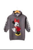 Kız Çocuk Kapşonlu Mini Mouse Tunik  Sweatshirt 4/8 Yaş - 1