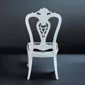 Begonya Sandalye Sert Plastik Beyaz Koltuk Bahçe Balkon Mutfak Yemek Masası Sandalyesi thumbnail 7