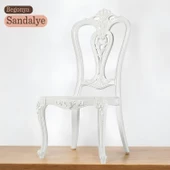 Begonya Sandalye Sert Plastik Beyaz Koltuk Bahçe Balkon Mutfak Yemek Masası Sandalyesi thumbnail 1