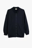Koton  Çocuk Okul Sweatshirt Uzun Kollu Cep Detaylı Fermuar Kapamalı - 1