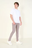 Erkek 5 Cep Slim Fit Kot Pantolon Gri - 1