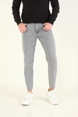 Erkek Boyfriend Kot Pantolon Gri - 5
