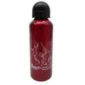 Basketbol Desenli Renkli Alüminyum Matara 500 Ml - Kırmızı - 1