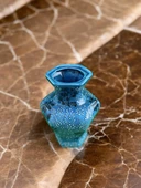 El Yapımı Turkuaz Mavi Vitrifiye - 3