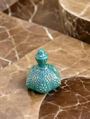 El Yapımı Turkuaz Mavi Vitrifiye - 6