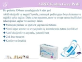 Tiens Airiz Hijyenik Kadın Pedi Aktif Oksijen Negatif İyon Organik Ped 8 Adet Gece Pedi thumbnail 2