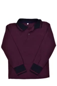 Kolej Polo Yaka Selanik Sweat Mürdüm BGL-ST03896 - 2