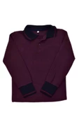 Kolej Polo Yaka Selanik Sweat Mürdüm BGL-ST03896 - 4