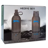 Slazenger Active Sport Mavi EDT 125 ml + Deo Sprey 150 ml Erkek Parfüm Seti thumbnail 2