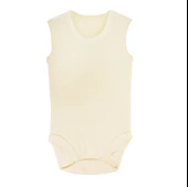 Sema Baby Jakarlı Askılı Badi (Body) - Krem 0-3 Ay - 1
