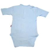 Sema Baby Yarım Kol Kaşkorse Badi (Body) - Mavi  6-12 Ay - 2