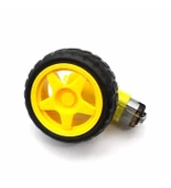 Robot Tekerleği ve DC Motor Seti ,Motor ve Tekerlek Seti thumbnail 4