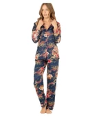 DoReMi Doğal Viskon Soft Yumuşak Düğmeli Pijama Takımı Yeni Sezon - 1