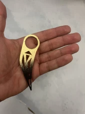 Gold Siyah Karambit - Valortant Karambit - CsGo Karambit Bıçak Figürü - 1