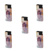 Çakmak Turbo 18 Turbo İstanbl Metal Rüzgarda Sönmeyen Çakmak 5'li - 1