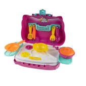 Oyuncak Mutfak Seti 11 Parça Arabalı Set - 1