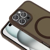 Apple iPhone 16 Pro Max Kılıf Magsafe Şarj Özellikli Mat Arka Yüzey Redclick Sio Kapak - 7