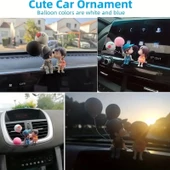 Sevimli Karikatür Çiftler, Araç içi sevimli figürler, Biblo hediyelik oyuncak - 4