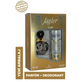 Jagler Gold Kadın Parfüm Seti 60 ml Edt + 150 ml Deodorant thumbnail 1