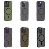 Apple iPhone 16 Pro Kılıf Magsafe Şarj Özellikli Mat Arka Yüzey Redclick Sio Kapak thumbnail 2