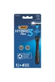 Bic Flex 3 Hybrid Tıraş Bıçağı 1 Sap + 4 Yedek Başlık 3 Bıçaklı - 1
