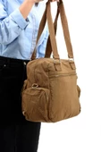 Omuz Çantası Çapraz Uzun Askılı Çok Cepli 30*25 Cm Yağmur Geçirmez İçi Astarlı Klinkır Kumaş - 9