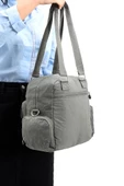 Omuz Çantası Çapraz Uzun Askılı Çok Cepli 30*25 Cm Yağmur Geçirmez İçi Astarlı Klinkır Kumaş - 4