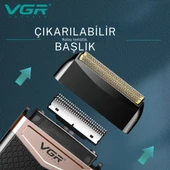 VGR V331 USB Şarj Edilebilir Mini şarjlı Tıraş Makinesi - Taşınabilir Yüz ve Vücut Bakımı - 3