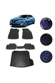Megane 4 Sedan SG KLK 2016-2022 4D Havuzlu Oto Paspas Bagaj Set - 1
