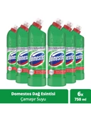 Domestos Yoğun Kıvamlı Çamaşır Suyu Maksimum Hijyen Dağ Esintisi 750 mlX6 - 1